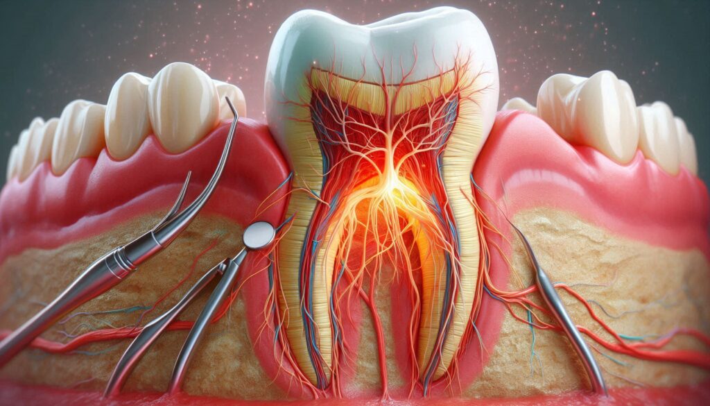 مراحل عصب‌کشی دندان جلو و آسیاب