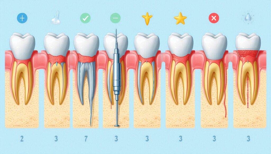 طول درمان عصب‌کشی در دندان‌های آسیاب
